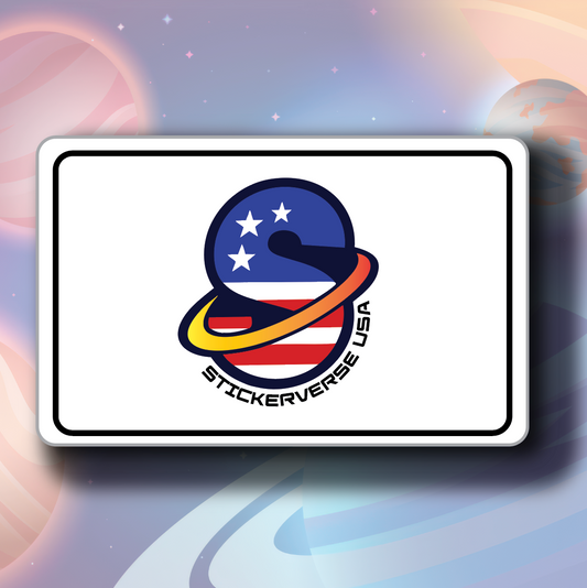 Rounded Corner Rectangle Cut Stickers
