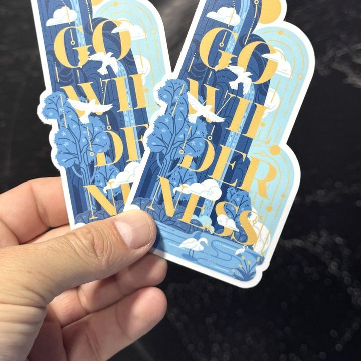 Go Wilderness: Die-cut vinyl sticker